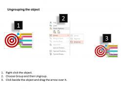Hh five staged business target achievement arrow diagram flat powerpoint design