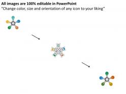 15809250 style circular hub-spoke 5 piece powerpoint presentation diagram infographic slide