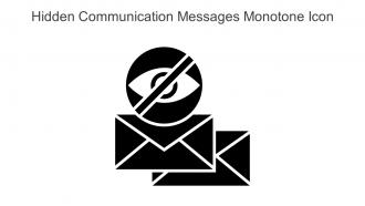 Hidden Communication Messages Monotone Icon In Powerpoint Pptx Png And Editable Eps Format