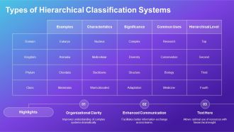 Hierarchical Classification Systems Organizational Taxonomy PPT Designs AT Engaging Professional
