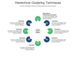 Hierarchical clustering techniques ppt powerpoint presentation slides aids cpb