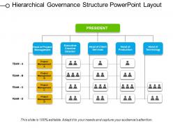 Hierarchical governance structure powerpoint layout