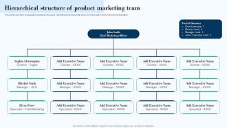 Hierarchical Structure Of Product Marketing Team Effective Product Marketing Strategy