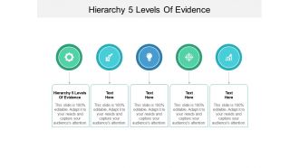 Hierarchy 5 levels of evidence ppt powerpoint presentation pictures slides cpb