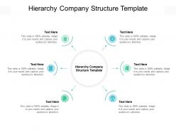 Hierarchy company structure template ppt powerpoint presentation pictures show cpb