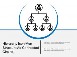 Hierarchy Icon Men Structure As Connected Circles
