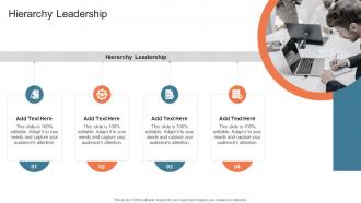 Hierarchy Leadership In Powerpoint And Google Slides Cpb