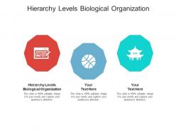 Hierarchy levels biological organization ppt powerpoint presentation show deck cpb