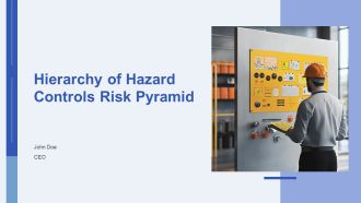 Hierarchy Of Hazard Controls Risk Pyramid PPT PowerPoint AT