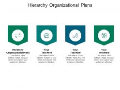 Hierarchy organizational plans ppt powerpoint presentation infographic template gallery cpb