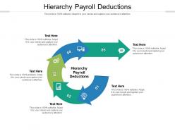 Hierarchy payroll deductions ppt powerpoint presentation icon background designs cpb