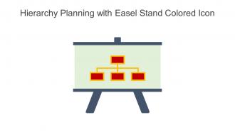 Hierarchy Planning With Easel Stand Colored Icon In Powerpoint Pptx Png And Editable Eps Format