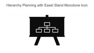 Hierarchy Planning With Easel Stand Monotone Icon In Powerpoint Pptx Png And Editable Eps Format