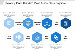 Hierarchy plans standard plans action plans cognitive radio