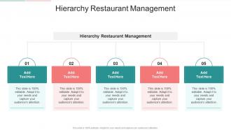 Hierarchy Restaurant Management In Powerpoint And Google Slides Cpb
