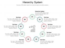 Hierarchy system ppt powerpoint presentation model images cpb