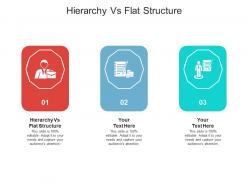 Hierarchy vs flat structure ppt powerpoint presentation file templates cpb