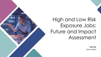 High And Low Risk Exposure Jobs Future And Impact Assessment PPT Slides AT