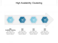 High availability clustering ppt powerpoint presentation model summary cpb