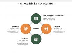 High availability configuration ppt powerpoint presentation styles format cpb