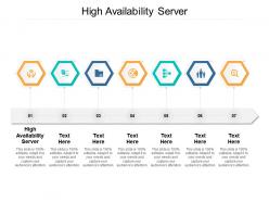 High availability server ppt powerpoint presentation layout cpb