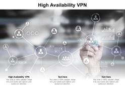 High availability vpn ppt powerpoint presentation inspiration summary cpb