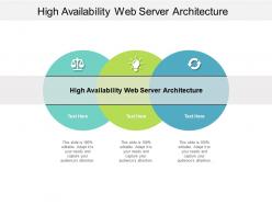 High availability web server architecture ppt powerpoint presentation infographic template graphic tips cpb