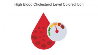 High Blood Cholesterol Level Colored Icon In Powerpoint Pptx Png And Editable Eps Format