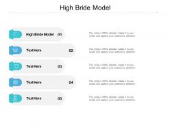 High bride model ppt powerpoint presentation professional infographics cpb