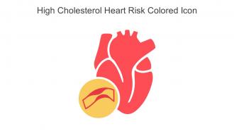 High Cholesterol Heart Risk Colored Icon In Powerpoint Pptx Png And Editable Eps Format