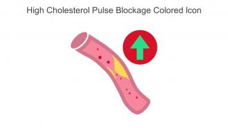 High Cholesterol Pulse Blockage Colored Icon In Powerpoint Pptx Png And Editable Eps Format