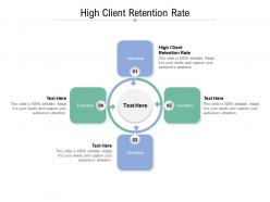 High client retention rate ppt powerpoint presentation gallery design ideas cpb