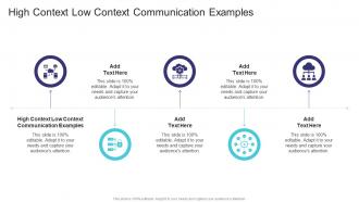 High Context Low Context Communication Examples In Powerpoint And Google Slides Cpb