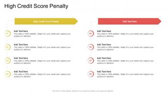 High Credit Score Penalty In Powerpoint And Google Slides Cpb