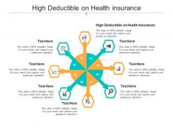 High deductible on health insurance ppt powerpoint presentation professional icon cpb