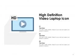 High definition circular icon range resolution computer laptop