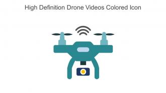 High Definition Drone Videos Colored Icon In Powerpoint Pptx Png And Editable Eps Format