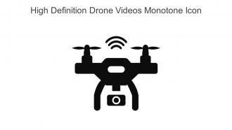 High Definition Drone Videos Monotone Icon In Powerpoint Pptx Png And Editable Eps Format