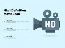 High definition movie icon