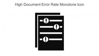 High Document Error Rate Monotone Icon In Powerpoint Pptx Png And Editable Eps Format
