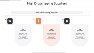 High Dropshipping Suppliers In Powerpoint And Google Slides Cpb