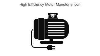 High Efficiency Motor Monotone Icon In Powerpoint Pptx Png And Editable Eps Format