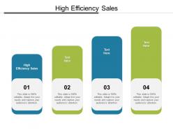 High efficiency sales ppt powerpoint presentation professional styles cpb