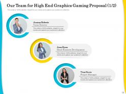 High End Graphics Gaming Proposal Powerpoint Presentation Slides