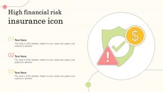 High Financial Risk Insurance Icon