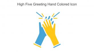 High Five Greeting Hand Colored Icon In Powerpoint Pptx Png And Editable Eps Format