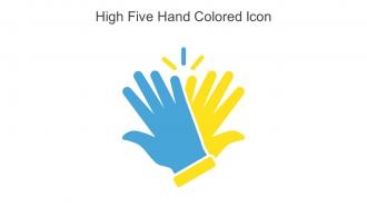 High Five Hand Colored Icon In Powerpoint Pptx Png And Editable Eps Format