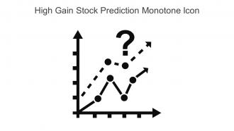 High Gain Stock Prediction Monotone Icon In Powerpoint Pptx Png And Editable Eps Format