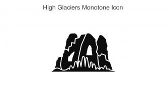 High Glaciers Monotone Icon In Powerpoint Pptx Png And Editable Eps Format