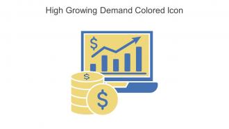 High Growing Demand Colored Icon In Powerpoint Pptx Png And Editable Eps Format